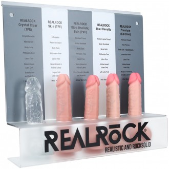 REALROCK ACRYLIC POS MATERIAL SET DISPLAY - STORE WALL MOUNT