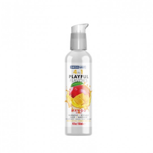 4 IN 1 LUBRICANT WITH MANGO FLAVOR - 4 FL OZ / 118 ML