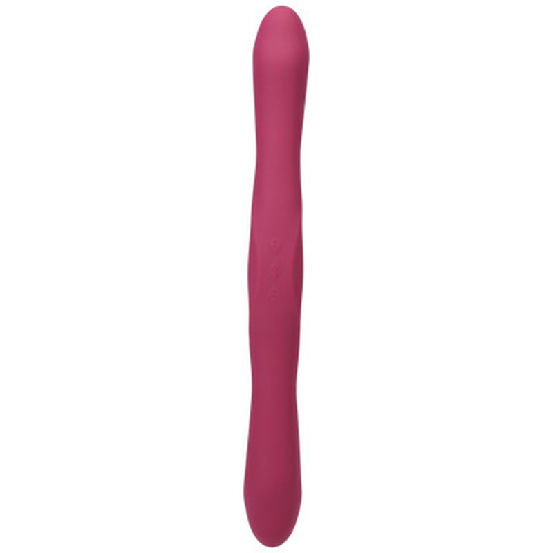 DUET - DOUBLE ENDED VIBRATOR WITH WIRELESS REMOTE - BERRY