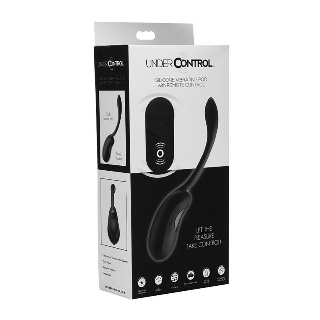 SILICONE VIBRATING POD WITH REMOTE CONTROL