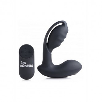 AT POWER - PROSTATE STIMULATOR HOLLOW PROSTATE PLUG WITH REMOTE CONTROL AND 7 SPEEDS