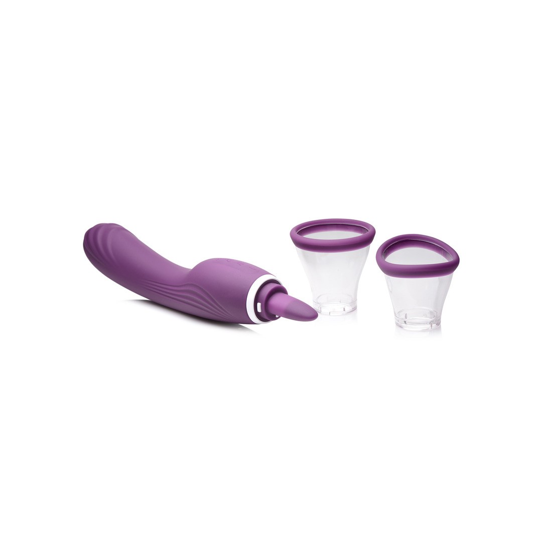 LICKGASM - 8X LICKING AND SUCKING VIBRATOR - PURPLE