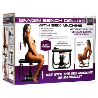 DELUXE BANGIN' BENCH WITH SEX MACHINE - BLACK