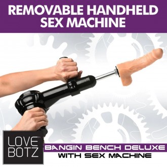 DELUXE BANGIN' BENCH WITH SEX MACHINE - BLACK