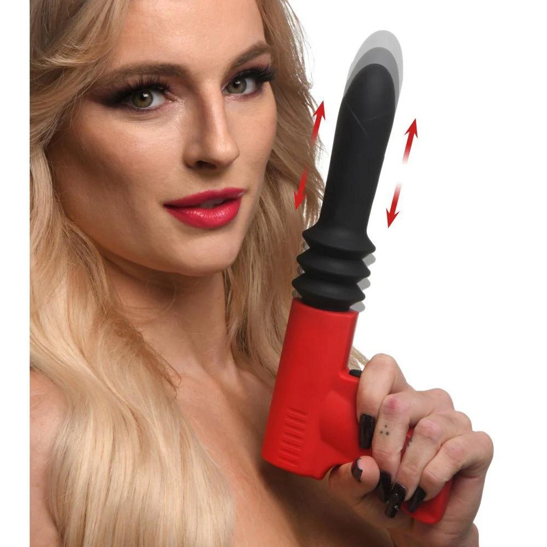 THRUSTING PISTOLA VIBRATOR - RED