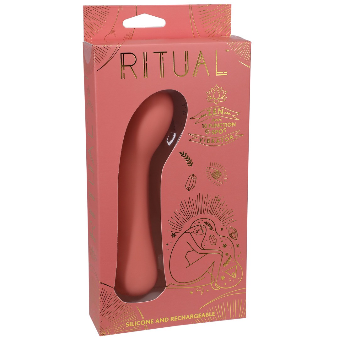 ZEN - RECHARGEABLE SILICONE G-SPOT VIBE - CORAL