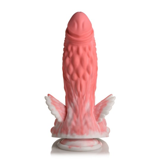 PEGASUS - PECKER WINGED SILICONE DILDO - PINK