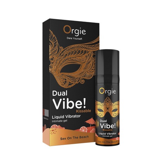 VIBRADOR LÍQUIDO BEIJÁVEL DUAL VIBE SEX ON THE BEACH 0.5 FL OZ 15 ML ORGIE