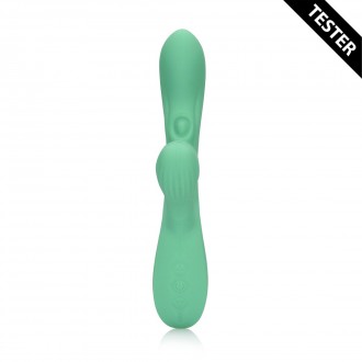 PULSE WAVE AND TONGUE FLICKERING RABBIT VIBRATOR - BLUE GRASS - TESTER