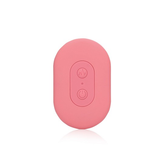 ULTRA SOFT SILICONE EGG VIBRATOR WITH REMOTE CONTROL - PINK ARABESQUE