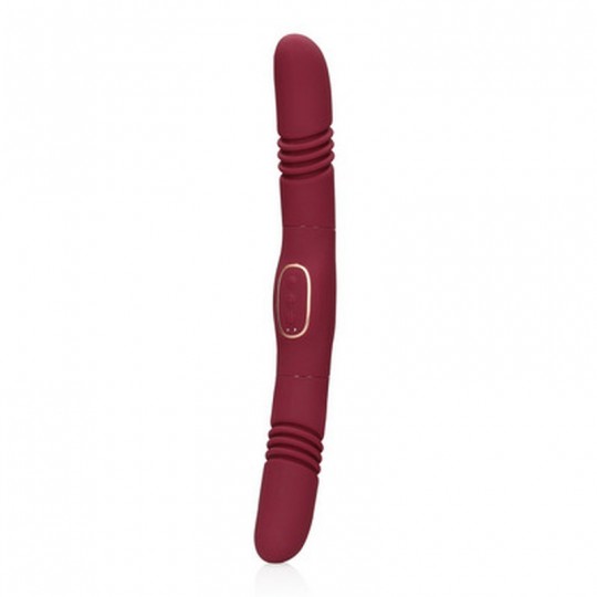 DOUBLE-SIDED THRUSTING VIBRATOR - MERLOT GRAPE