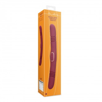 DOUBLE-SIDED THRUSTING VIBRATOR - MERLOT GRAPE