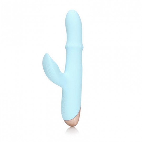 PULSE WAVE AND UP-AND-DOWN MOVING RING VIBRATOR - ARCTIC BLUE