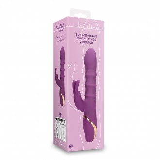 3 UP-AND-DOWN MOVING RINGS VIBRATOR - ORCHIDEE PURPLE