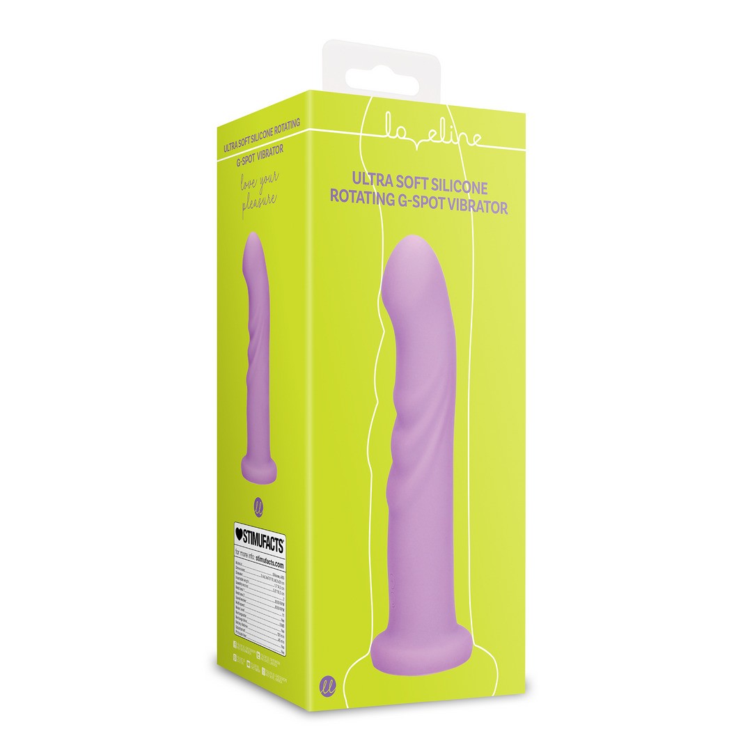 ULTRA SOFT SILICONE ROTATING G-SPOT VIBRATOR - LAVENDER SPECTACLE