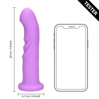 ULTRA SOFT SILICONE ROTATING G-SPOT VIBRATOR - LAVENDER SPECTACLE - TESTER