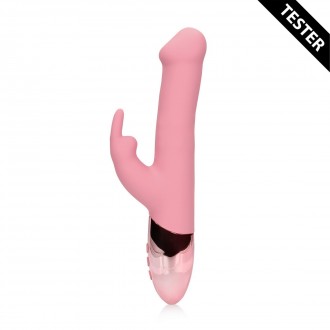 ROTATING BEADS RABBIT VIBRATOR - PINK ARABESQUE - TESTER