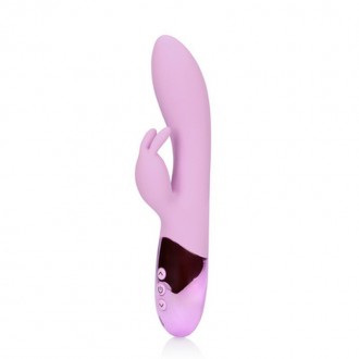 ULTRA SOFT SILICONE RABBIT VIBRATOR - EXOTIC FUCSHSIA