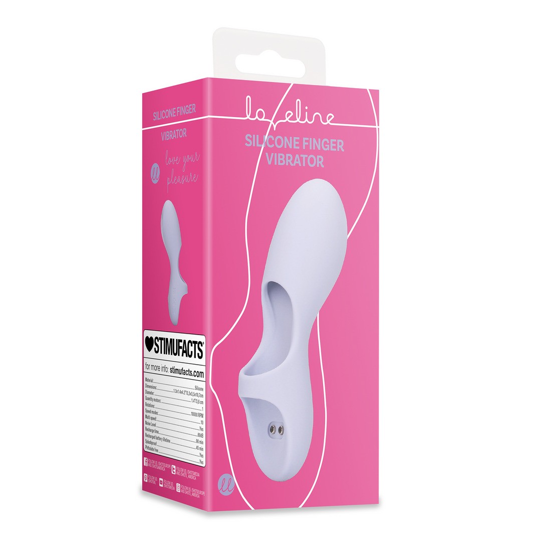 SILICONE FINGER VIBRATOR - LAVENDER