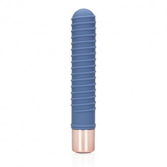 RIBBED MINI VIBRATOR - BLUE HORIZON