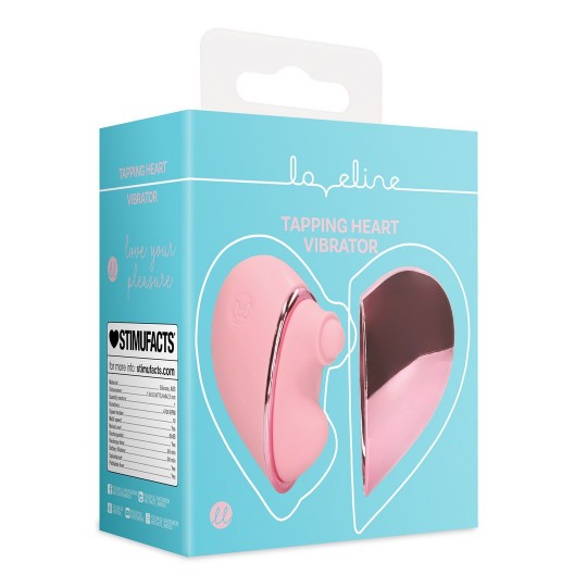 TAPPING HEART VIBRATOR - PINK ARABESQUE