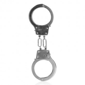 METAL HAND CUFFS - SILVER