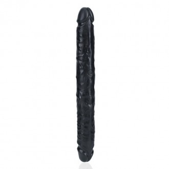 SLIM DOUBLE ENDED DONG 12 / 30,5 CM - BLACK