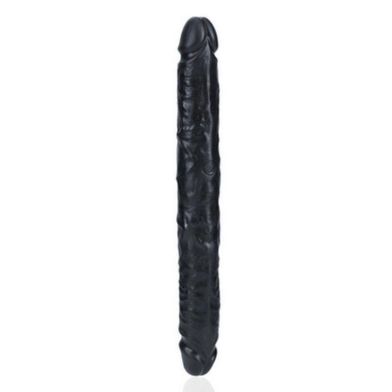 SLIM DOUBLE ENDED DONG 12 / 30,5 CM - BLACK