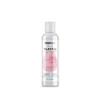 4 IN 1 LUBRICANT WITH COTTON CANDY FLAVOR - 1 FL OZ / 30 ML