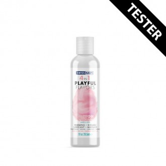 4 IN 1 LUBRICANT WITH COTTON CANDY FLAVOR - 1 FL OZ / 30 ML - TESTER
