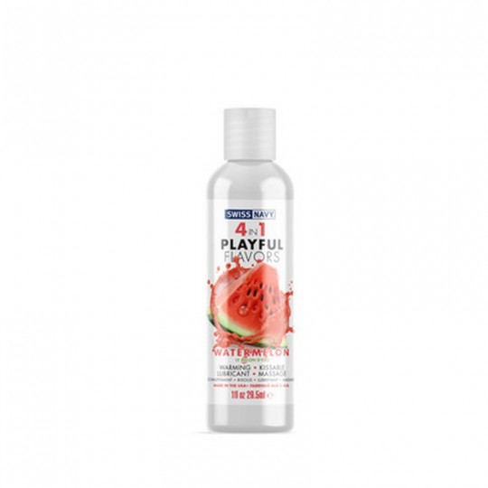 4 IN 1 LUBRICANT WITH WATERMELON FLAVOR - 1 FL OZ / 30 ML