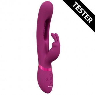 MIKA - RECHARGEABLE TRIPLE MOTOR - VIBRATING RABBIT WITH INNOVATIVE G-SPOT FLAPPING STIMULATOR - PIN