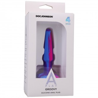 GROOVY - SILICONE ANAL PLUG - 4'' / 10 CM