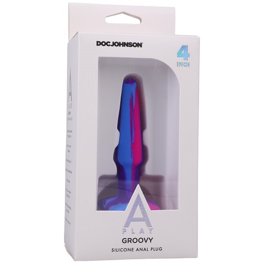 GROOVY - SILICONE ANAL PLUG - 4\&#039;\&#039; / 10 CM