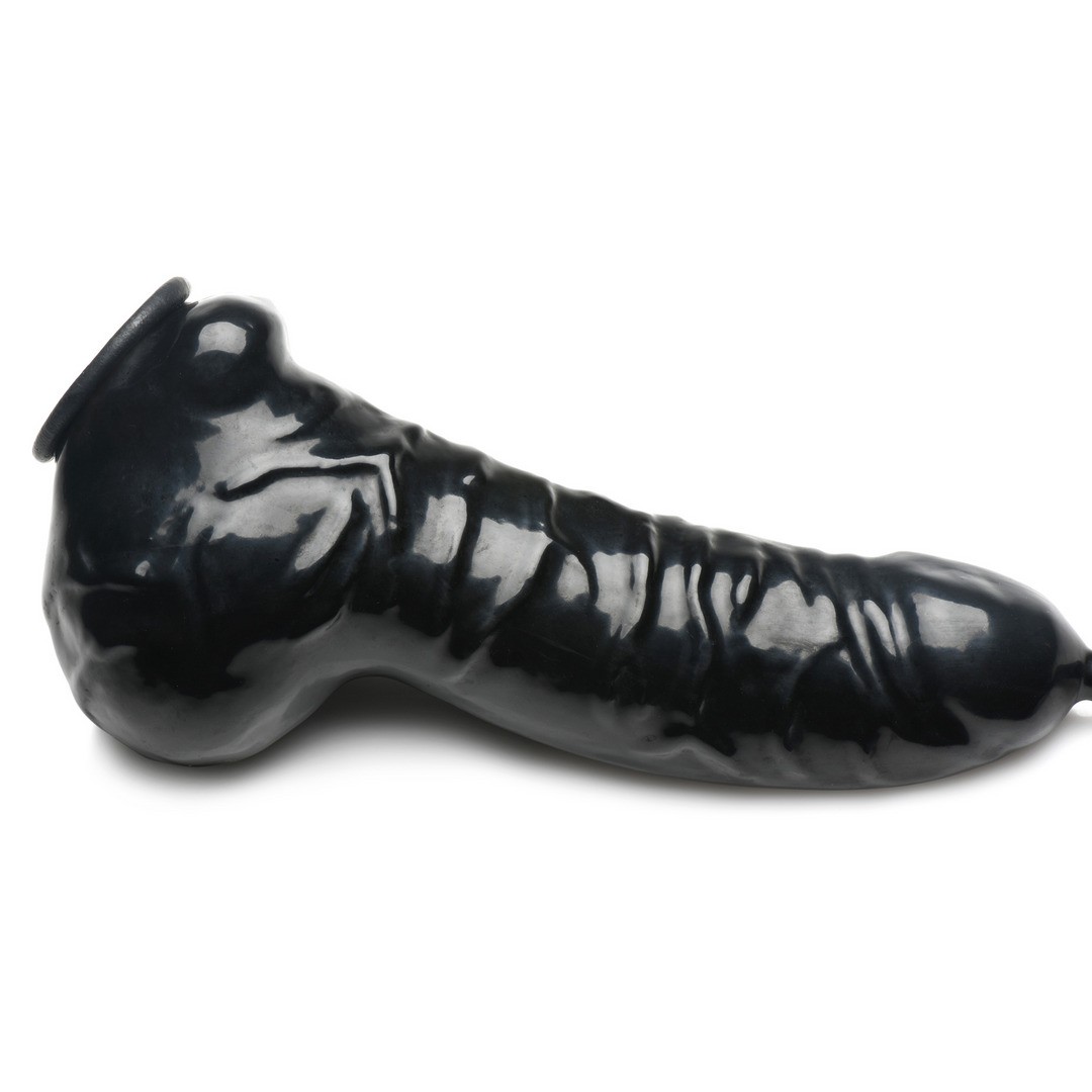 GUZZLER - REALISTIC PENIS SHEATH WITH TUBE - BLACK