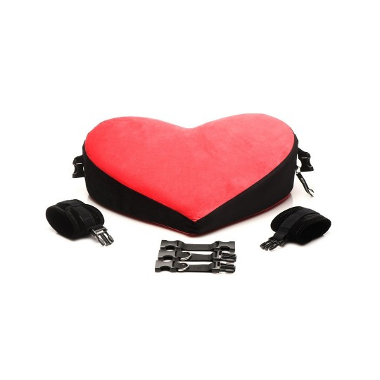 BONDAGE LOVE PILLOW - BLACK/RED