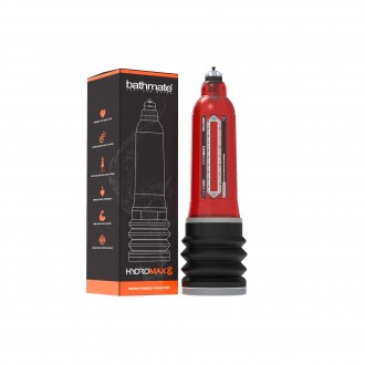 BOMBA DE PENE HYDROMAX 8 - BATHMATE ROJO