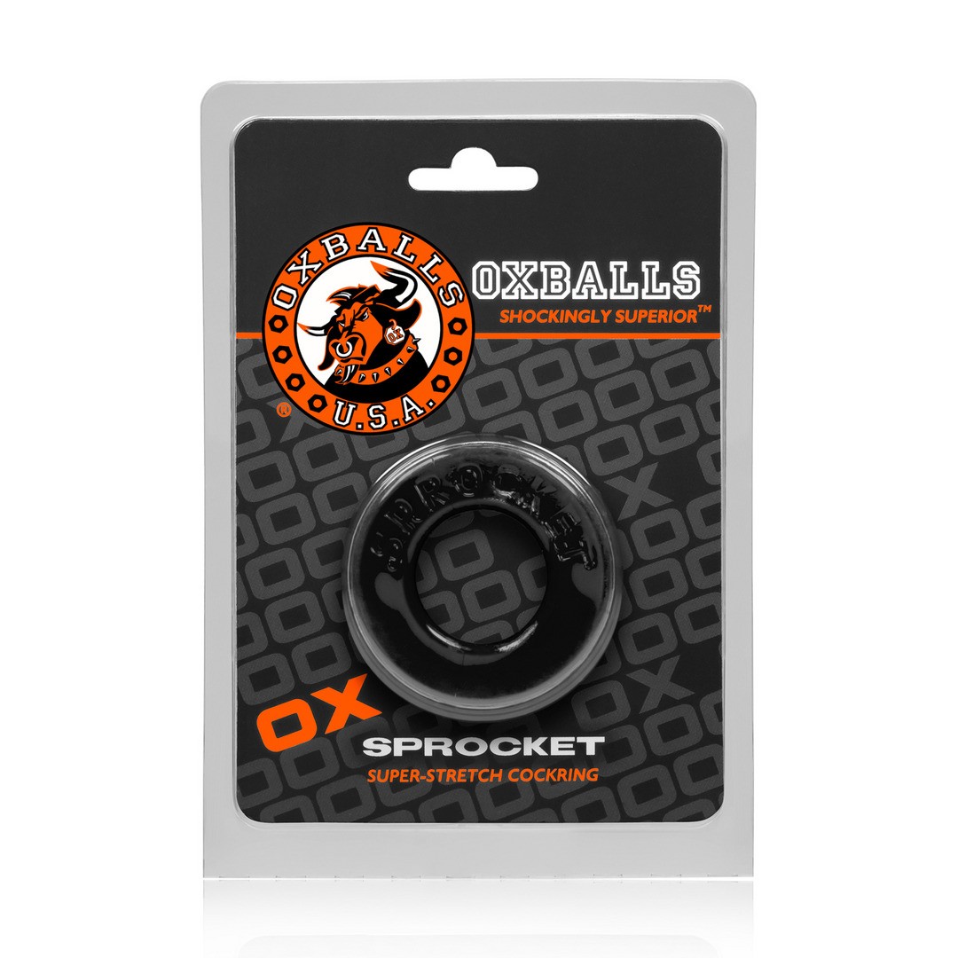 SPROCKET - NO-ROLL COMFORT COCKRING - BLACK