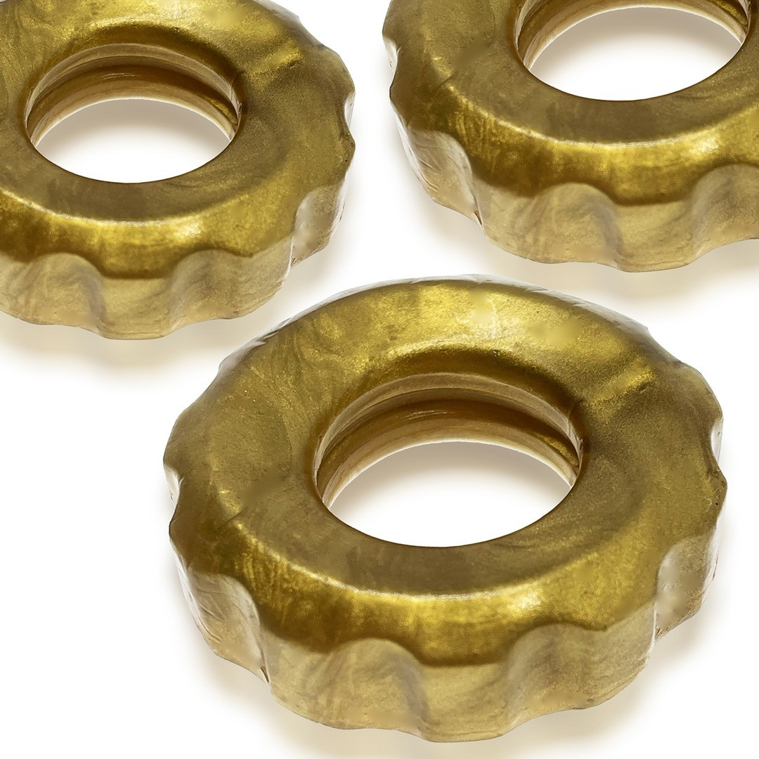 SUPER HUJ - 3-PACK STRETCHY COCKRINGS - BRONZE METALLIC