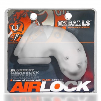 OXBALLS AIRLOCK - AIR-LITE VENTED CHASTITY - CLEAR ICE