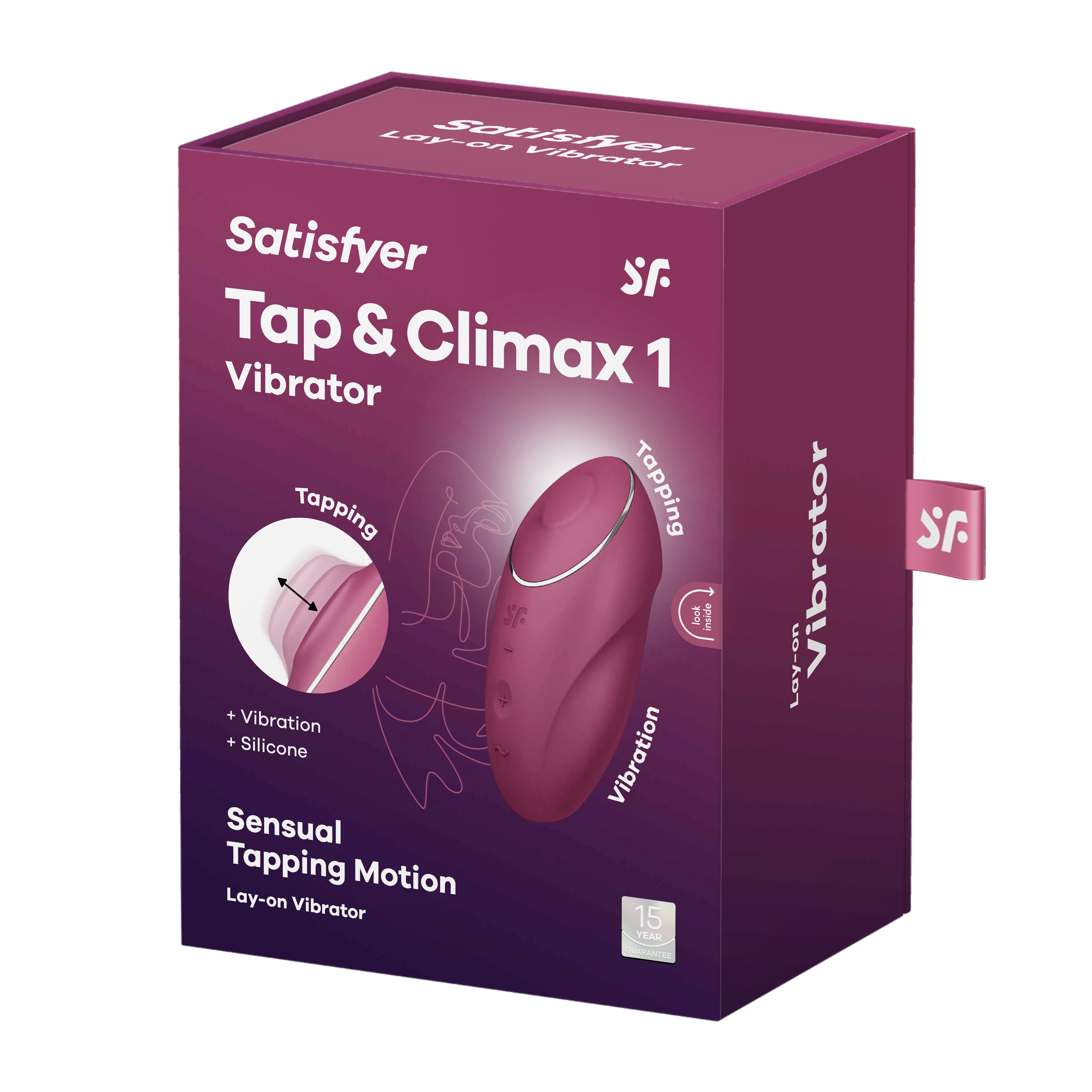 ESTIMULADOR TAP &amp; CLIMAX 1 VERMELHO SATISFYER