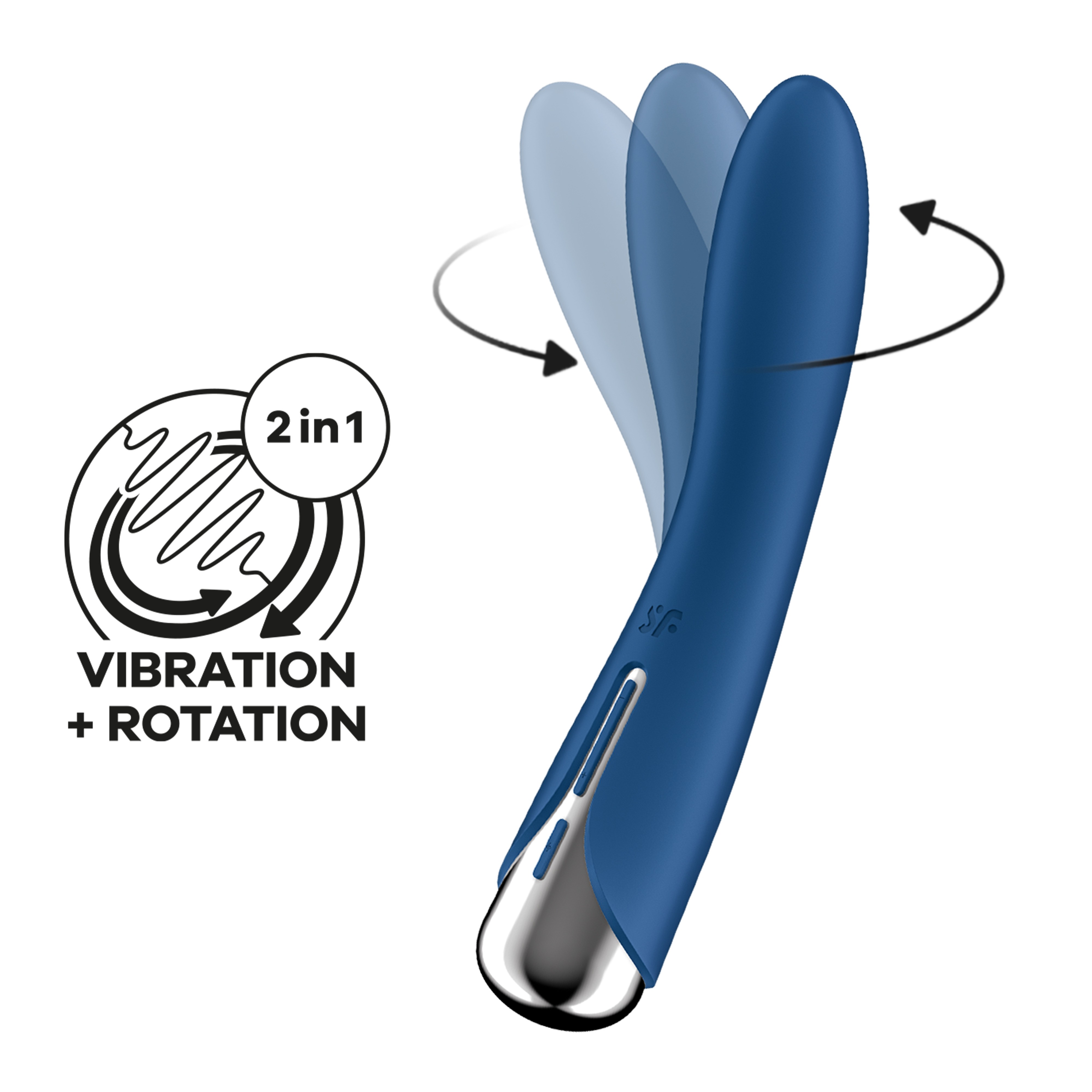 VIBRATORE SPINNING VIBE 1 BLU SATISFYER