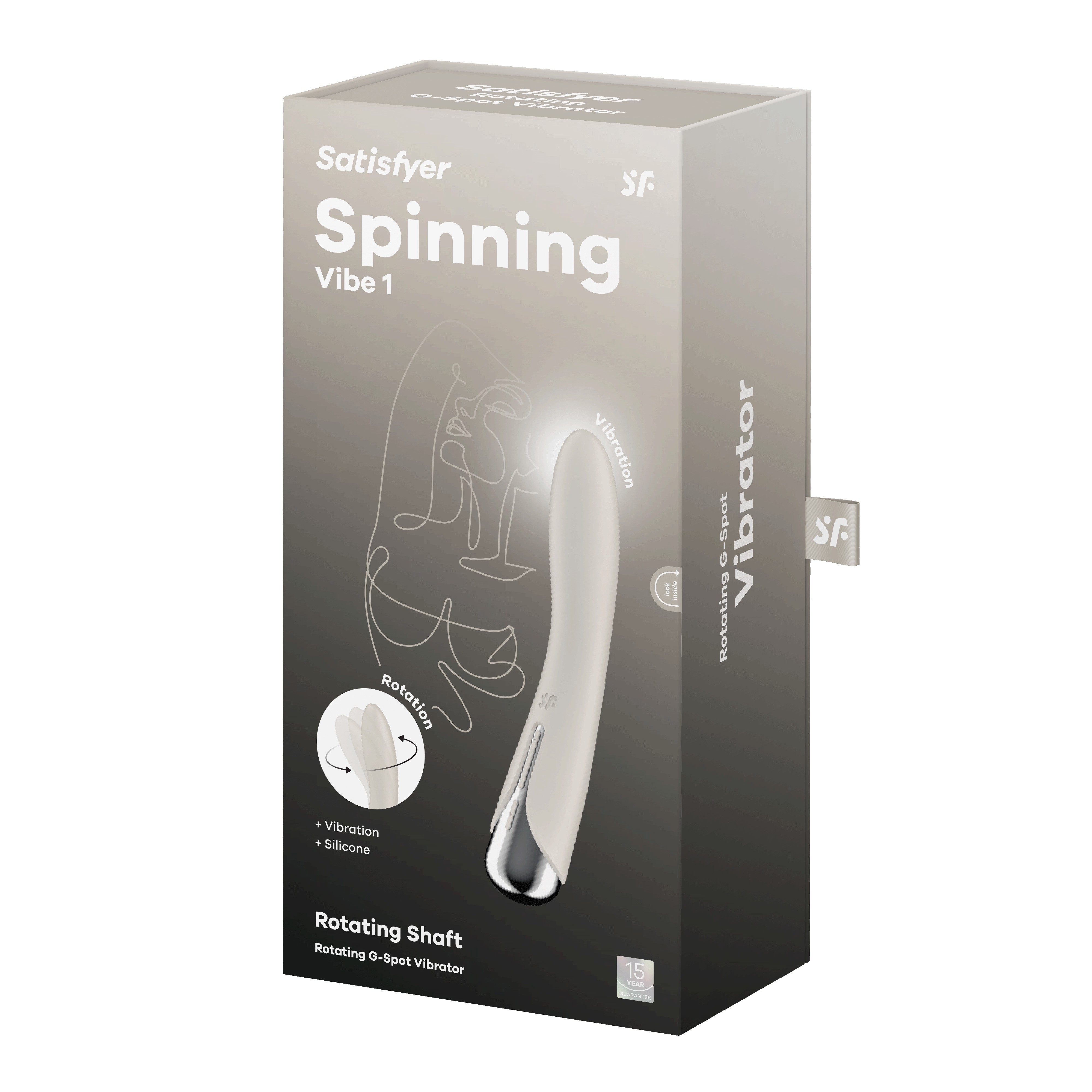 SATISFYER SPINNING VIBE 1 VIBRATOR BEIGE