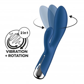 VIBRATORE SPINNING RABBIT 1 BLU SATISFYER