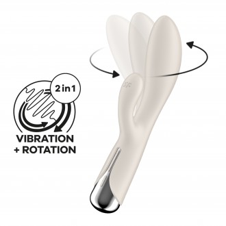 VIBRADOR SPINNING RABBIT 1 BEGE SATISFYER