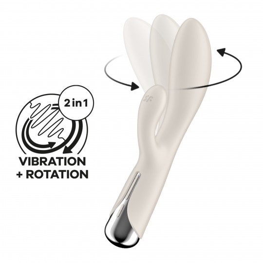 SATISFYER SPINNING RABBIT 1 VIBRATOR BEIGE