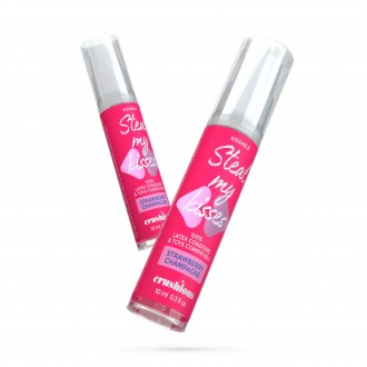 CRUSHIOUS STEAL MY KISSES STRAWBERRY CHAMPAGNE FLAVOUR LUBRICANT GEL 10ML