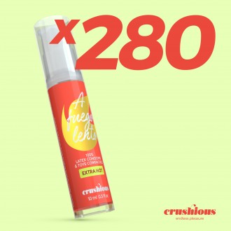 CONFEZIONE DA 280 JELLY LUBRIFICANTE LUBSHIOUS AL EFFETTO CALORE CRUSHIOUS 10ML