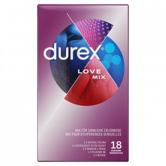 DUREX LOVE MIX BOX WITH 18 CONDOMS