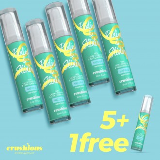 5 + 1 GRATUIT GELÉE LUBRIFIANTE RIDING & SLIDING À BASE D'EAU CRUSHIOUS 10ML